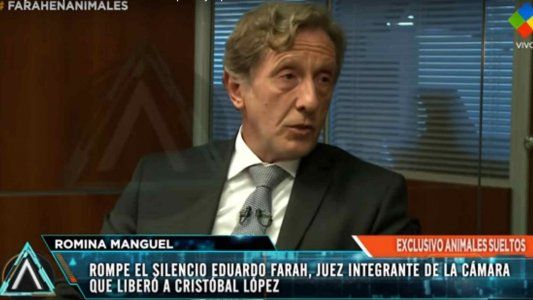 Eduardo Farah, uno de los camaristas que votó por liberar a Cristóbal López, pidió irse de Comodoro Py