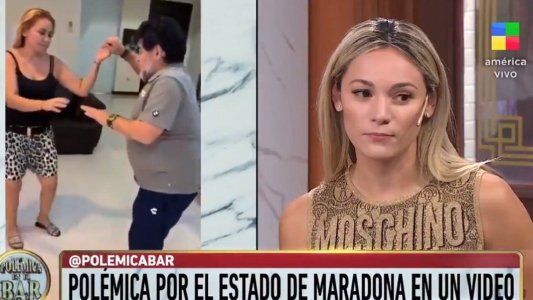 Rocío Oliva habló del polémico video de Diego Maradona bailando cumbia que se viralizó
