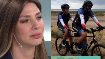 Las lágrimas de Romina Gaetani con la historia de un padre y su hijo autista