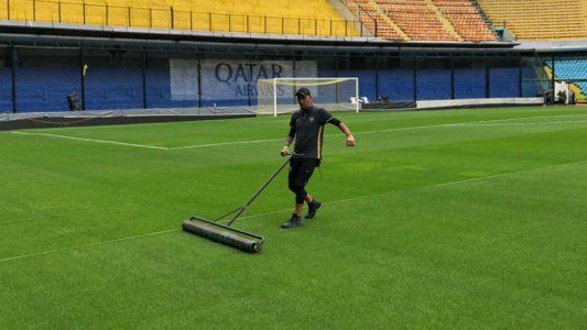 Así está La Bombonera a horas de la gran final