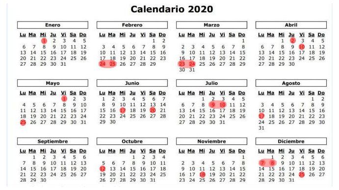El Gobierno confirmó los feriados puente para el 2020