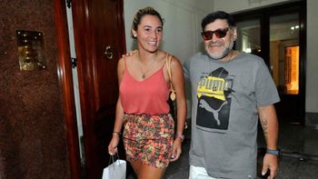 Rocío Oliva está en Argentina mientras Diego Maradona se encuentra en Rusia