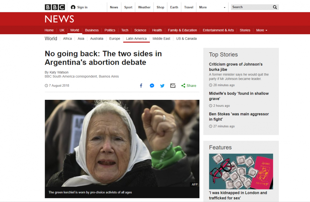 Cómo reflejan los medios del mundo el debate histórico por el aborto