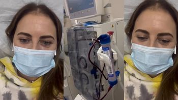 El video de Silvina Luna en plena sesión de diálisis: Esta máquina me está ayudando a vivir 