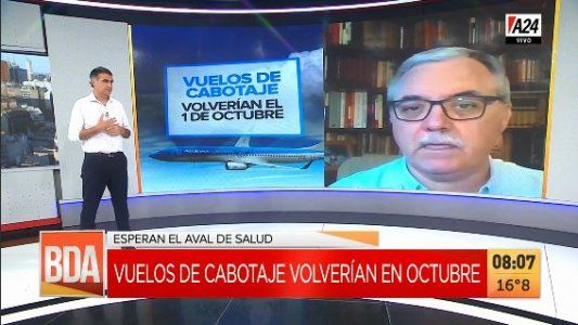 A partir de octubre podrían volver los vuelos de cabotaje dentro del país