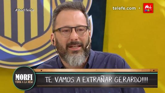 Así se despidió Gerardo Rozín de Morfi, todos a la mesa