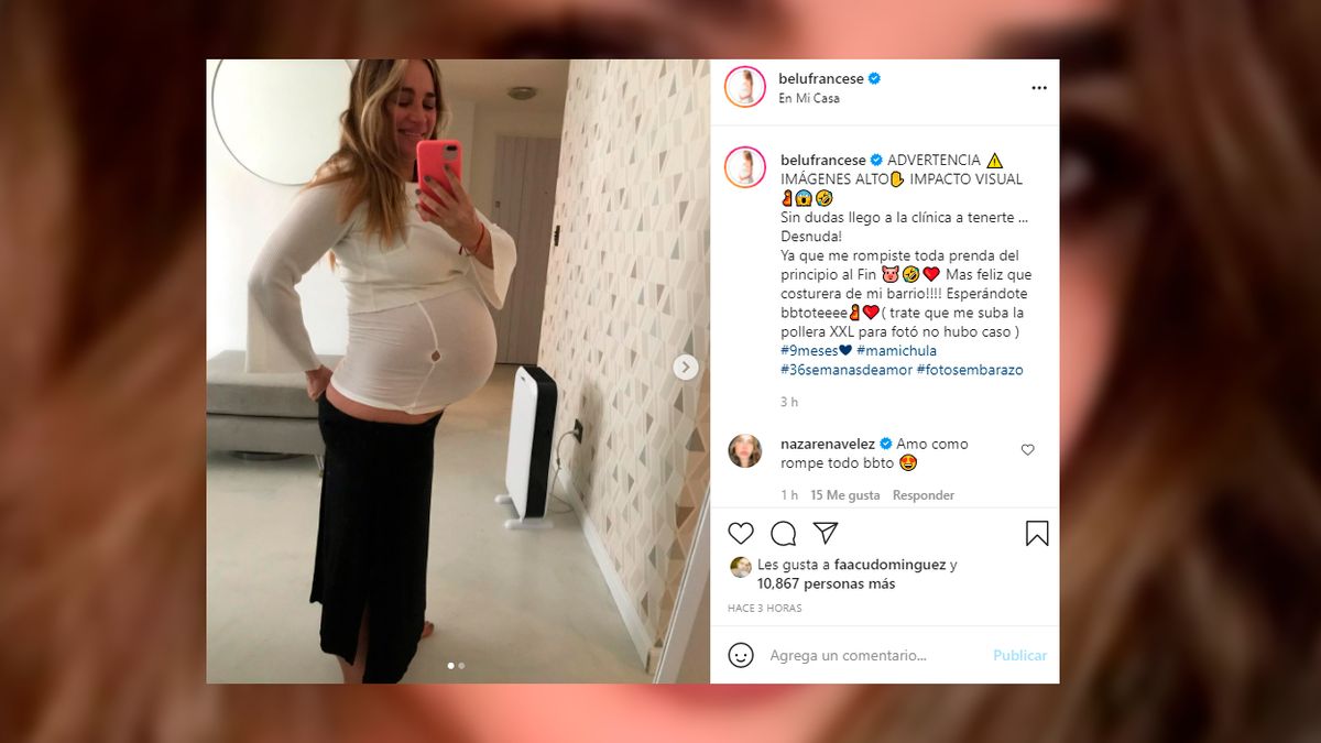 El divertido posteo de Belén Francese en Instagram.