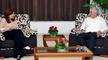 Tras el encuentro con Raúl Castro, ahora Cristina fue recibida por el presidente de Cuba, Miguel Díaz Canel