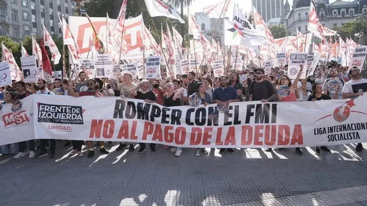 Protesta contra el FMI (Foto: archivo)