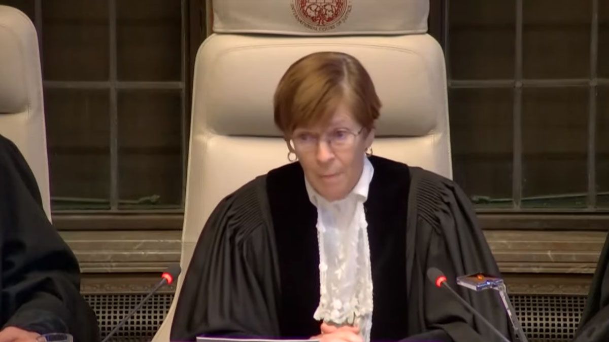 La Corte Internacional de Justicia en su fallo por la acusación contra Israel de Genocidio en su acción militar en Gaza. (Foto: Captura de TV)
