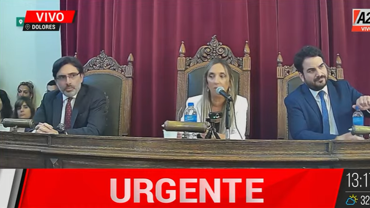 La lectura del veredicto debió suspenderse debido a que, tras conocer la condena, Thomsen se descompensó y se desvaneció (Foto: captura A24).