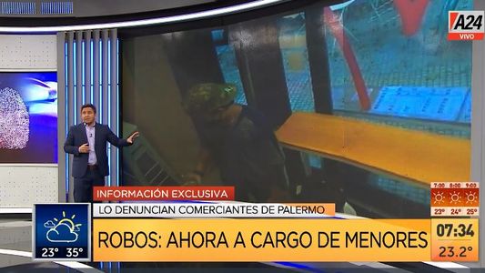Palermo: los niños, los nuevos autores de los robos