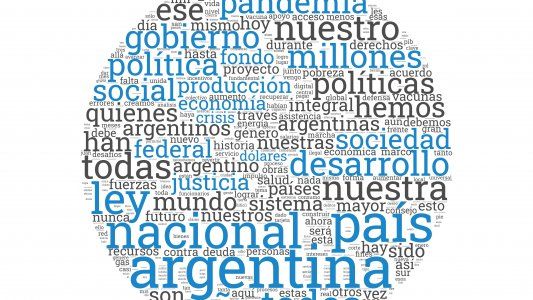 Argentina, Ley y Pandemia: Qué palabras aparecieron más veces en el discurso de Fernández