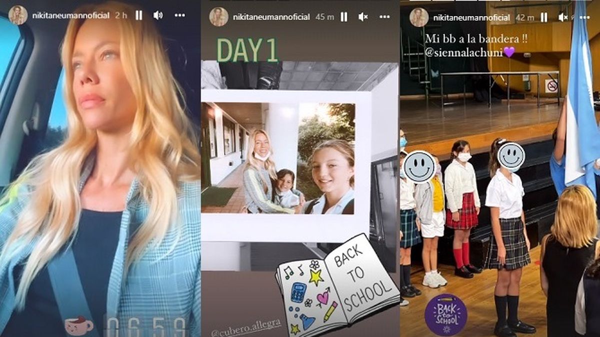 Nicole Neumann comparti&oacute; desde sus historias virtuales el primer d&iacute;a de clases de sus dos hijas menores: Sienna y Allegra Cubero.&nbsp;