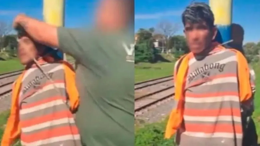 Vecinos atraparon a un ladrón y lo ataron a un poste de luz