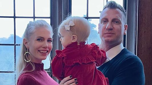 Las tiernas fotos del bautismo de Elle, la hija de Maxi López y Daniela Christiansson