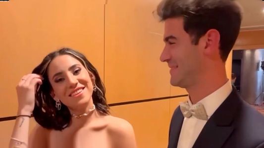 Encontraron infraganti a Lucía Maidana y Nicolás Grosman en los Martín Fierro: Estaban toqueteándose