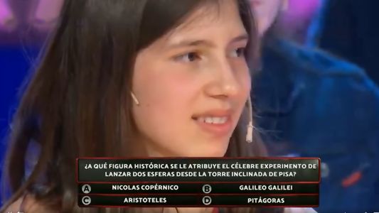 Una niña de 12 años ganó en Los 8 escalones del millón y conmovió a todos con su reacción