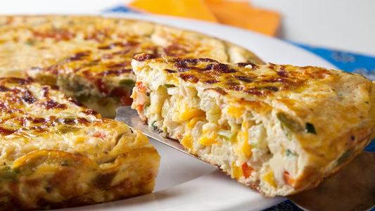 Receta sencilla, sabor excepcional: Frittata de espinacas y queso