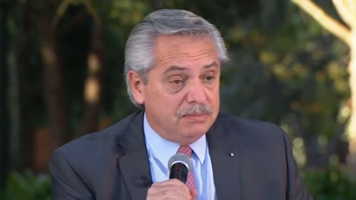 El presidente Alberto Fernández presentó la renovación del acuerdo de Precios Cuidados. (Captura)