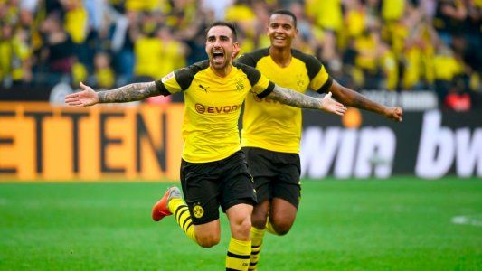 ¡Partidazo!: Borussia Dortmund le ganó 4 a 3 a Augsburg con un triplete de Paco Alcácer