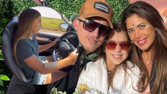 El terrible video de la hija de El Polaco y Valeria Aquino, manejando en la ruta con 12 años: En shock