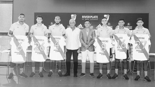 River recargado: Gallardo y DOnofrio presentaron a los seis nuevos refuerzos