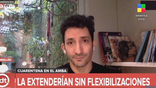 Juan Minujín: Estoy muy alineado con respetar y contener la cuarentena