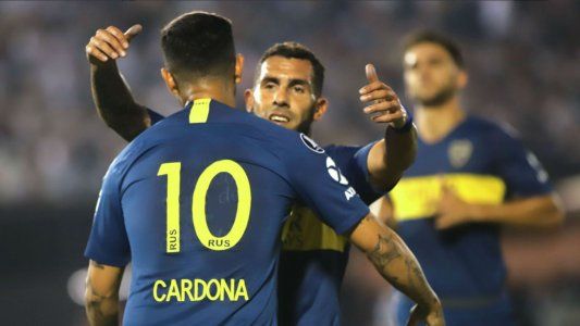 Tevez la picó y estuvo cerca de hacer un golazo