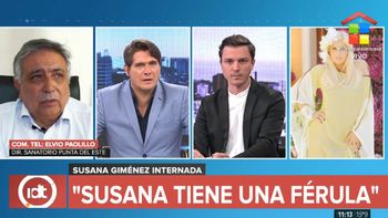 El director de la clínica Cantegril confirmó que Susana Giménez sufrió una lesión en el codo y tiene una férula