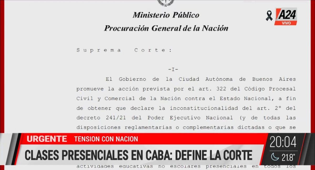 El documento de la Procuración General de la Nación