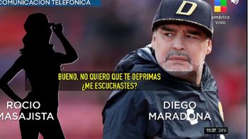 Reveladora conversación de Diego Maradona con la masajista: No quiero que te deprimas