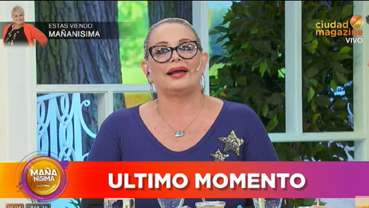 Carmen Barbieri sufrió un incendio en su casa