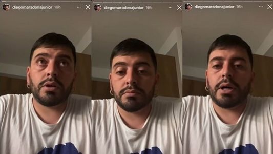 El descargo de Diego Maradona Jr ante el repudio por el video con su hijo