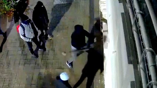 Todo grabado: al grito de policía, un grupo de delincuentes quiso entrar a los mazazos a una casa en La Plata