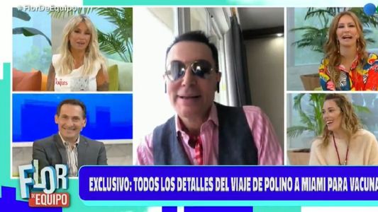 Marcelo Polino tras vacunarse contra el covid en Miami: Tenía miedo, pero estoy...