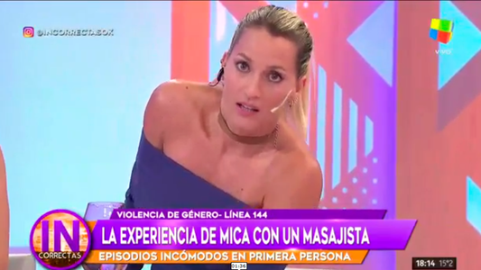 El acoso que recibió Mica Viciconte de parte de un masajista
