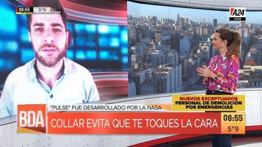 Ya salió “Pulse”, un collar para no tocarse la cara que desarrolló la NASA