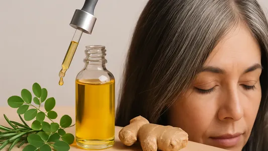 El aceite natural que se volvió tendencia para disimular canas sin tintura