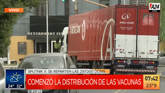Salen los últimos camiones para el Día V: todo listo para arrancar el operativo de vacunación