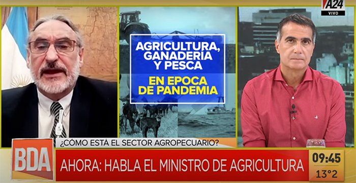 Basterra destacó el rol del sector agropecuario como proveedor de alimentos y auguró una buena campaña fina