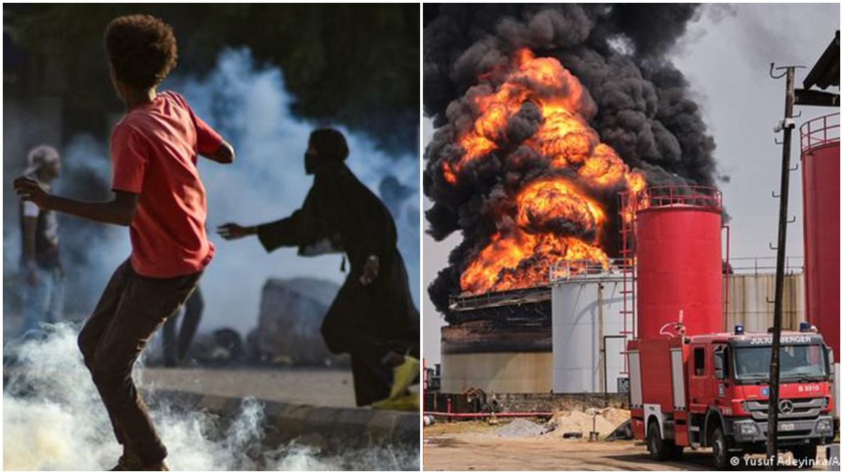 Al menos 270 muertos en África se registraron entre una explosión en una refinería en Nigeria y enfrentamientos civiles en Sudán.