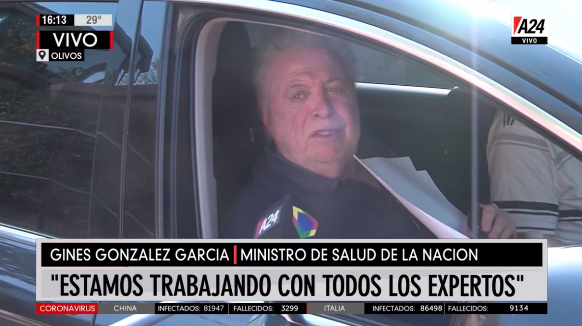 Ginés González García adelantó que mañana habrá definiciones sobre la extensión de la cuarentena y afirmó: Nos va mejor que a la mayoría de los países