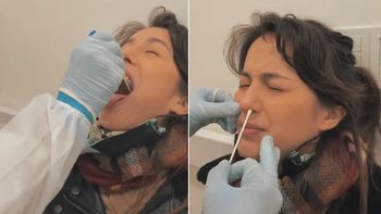 Flor Vigna grabó el momento en que se hacía el hisopado de coronavirus y reveló el resultado
