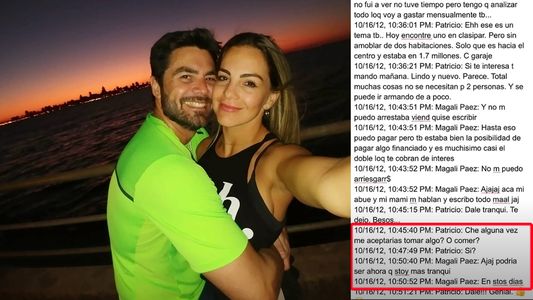 Imperdible: leé los primeros chats de Whatsapp entre Maga Páez y su actual marido