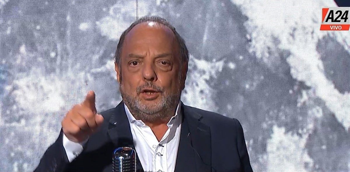 Baby Etchecopar se solidarizó con Javier Milei (Foto: captura A24) Baby Etchecopar se solidarizó con Javier Milei (Foto: captura A24)