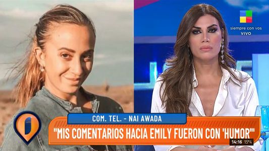 Nai Awada quebró en llanto y se disculpó con Emily Lucius tras acusarla de hacer bullying