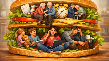 Qué es la generación sándwich, el fenómeno que estresa a los adultos de entre 40 y 50 años