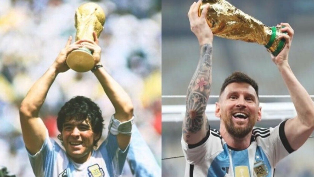 Lionel Messi recordó a Diego Armando Maradona. 