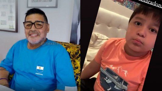 El fuerte mensaje de Dieguito Fernando a Diego por su cumpleaños: Te amo papá